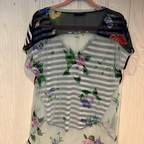 Language BLOUSE Sheer in back Size large - Picture 3 of 5